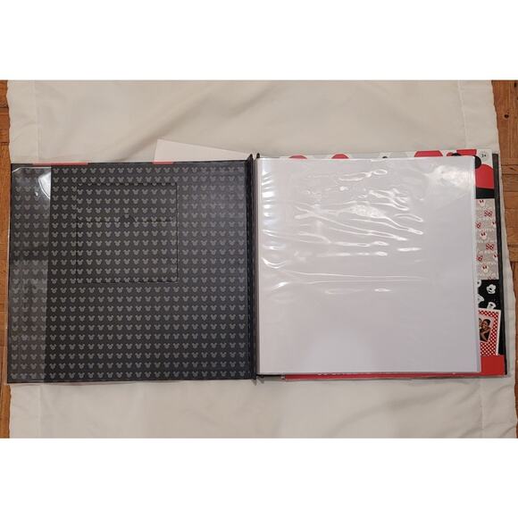 DISNEY MICKEY MOUSE SCRAPBOOK KIT 12" ALBUM STICKERS PAPER Photos Vacation Gift - Picture 10 of 11